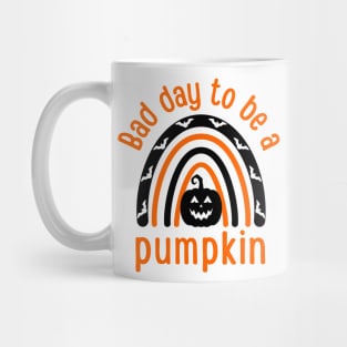 Bad Day To Be A Pumpkin Funny Halloween Bats Mug